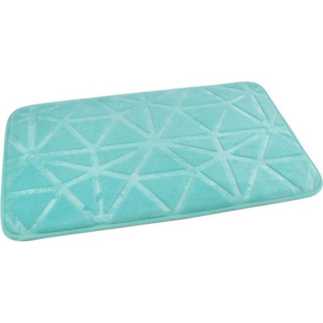 Tapis de Bain Microfibre "Origami" 45x75cm Vert Menthe (1/2)