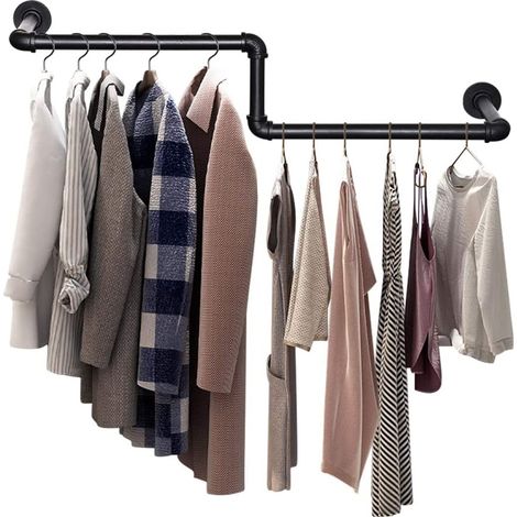 Portants à vêtement Industriel Porte Manteaux Amovible 100cm pour Suspendre des Vêtements (1/5)