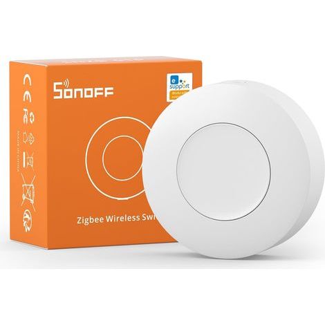 Interrupteur Sans Fil ZigBee 3.0 Adapté pour SONOFF SNZB-01P - Bouton Intelligent 3 Modes de Pression Compatible Alexa Smartthings IFTTT (1/5)