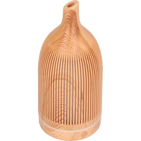 Diffuseur d'huiles essentielles 200 ml avec lumière LED colorée, arrêt automatique en cas de manque d'eau, télécommande, silencieux (35 dB), idéal pour la maison, le bureau et les chambres. Prise euro