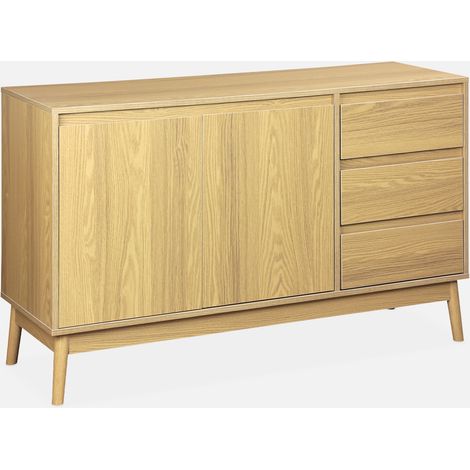 Credenza effetto legno a 2 ante, 120cm (1/5)