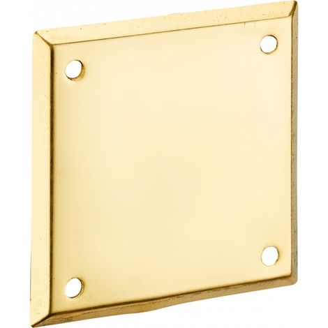 Piastra di copertura, borchia 60x60mm, ottone - THIRARD (1/2)