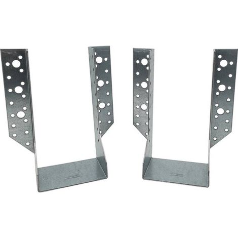 40 Sabots Ailes Extérieures 80 x 180 x 75 x 2 mm - Acier Galvanisé - D-Work