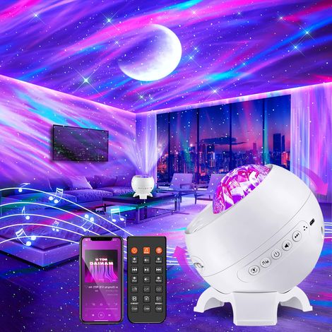 Projecteur Ciel Étoile Veilleuse 180° Projecteur Galaxie Bluetooth Bruit Blanc Veilleuse Enfant Veilleuse Adulte Télécommande (1/5)