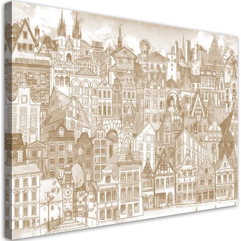 Tableau sur toile Ville joyeuse 100x70 (1/5)