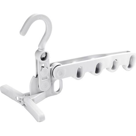 BelleRise - Porte-vêtements pliable – 5 trous – pliage compact – voyage/hôtel (1/5)