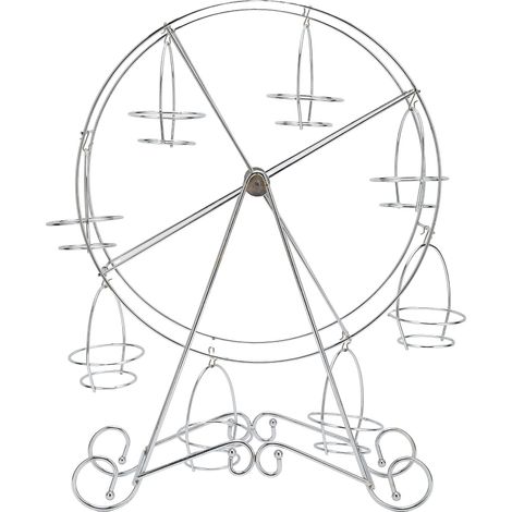 Cupcake-Ständer „Ferris“ in Form eines Rades, 8-facher Dessert-Cupcake-Halter aus Edelstahl, Cupcake-Ständer aus Stahl in Ferris-Form für Feiern, Geburtstagsfeiern und Hochzeiten (1/5)
