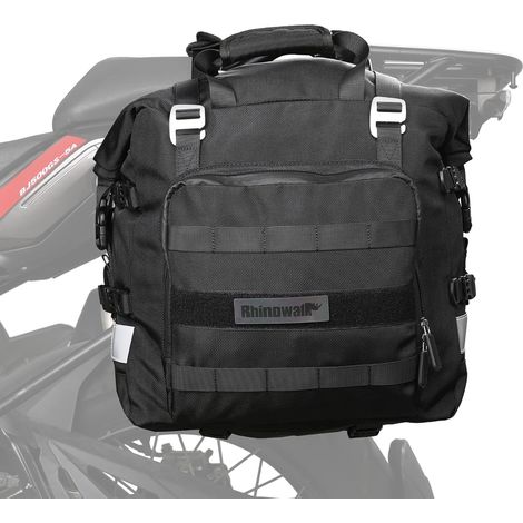 Sac de Selle de Moto étanche 20 l - Sac de Selle latéral à dégagement Rapide - Accessoire de Moto (1/5)