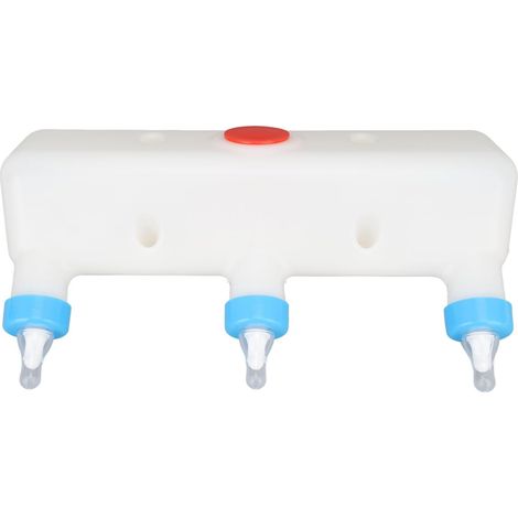 1 Distributeur de lait, 3 tétines, plastique et silicone, 3 L, pour agneaux, porcelets, chiots (1/5)