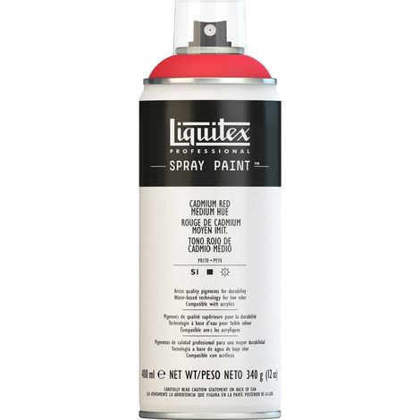 Liquitex 4450151 - Vernice Spray Professionale A Base D'acqua, Rosso Di Cadmio Medio Imitazione, 400ml, 1 Pezzo (1/5)