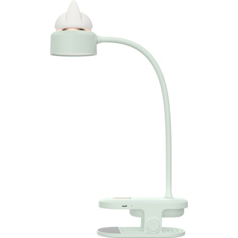 Flexible CLAMP LAMP with Nightlight/With USB Rechargeable Battery Reading Lamp for Desk, Bed, Bedside - Light, Practical - Perfect for Children -green