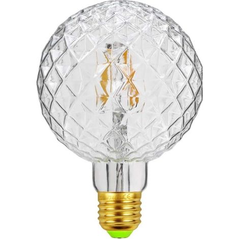 Bombillas LED vintage con filamento retro, 4W, 220/240V, E27, bombilla decorativa, cristal G95