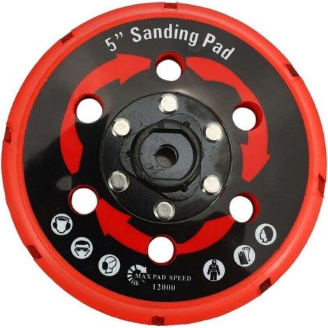 Plaque de Support 5 Pouces 125 mm pour Polisseuse Double Action DA (1/4)