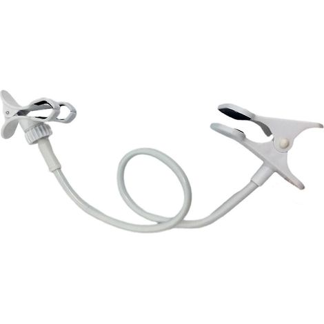 Lampe de croissance pour plantes avec pince, col de cygne flexible et réglable, idéale pour bureau ou chambre à coucher.