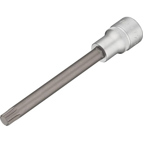 Hazet Douille mâle à culasse - Carré creux 12,5 mm (1/2 pouce) - Profil denture multiple intérieur XZN - Taille: M10 - Longueur totale: 140 mm - 2751 (1/2)