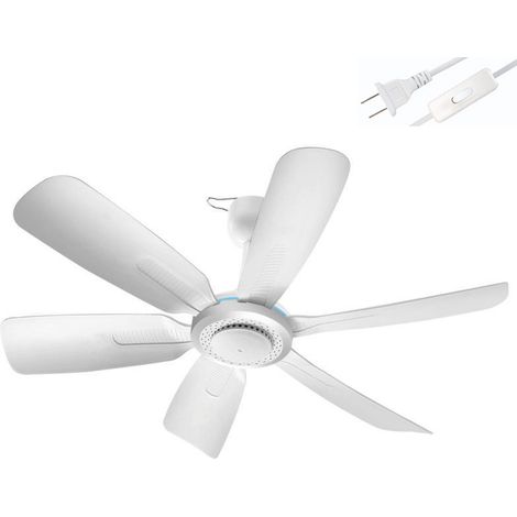 Mini ventilateur de plafond portable 220 V 50 Hz, ventilateur suspendu, prise murale, électrique, silencieux, économe en énergie, ventilateur rafraîchissant pour la chambre, brise fraîche.-AquaForge