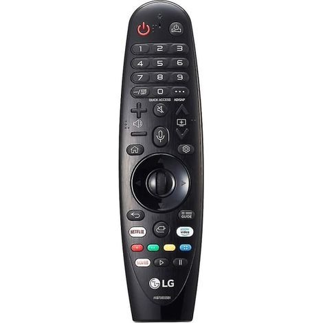 Télécommande LG Magic Remote compatible avec de nombreux modèles LG, touches d'accès rapide Netflix et Prime Video : aucune