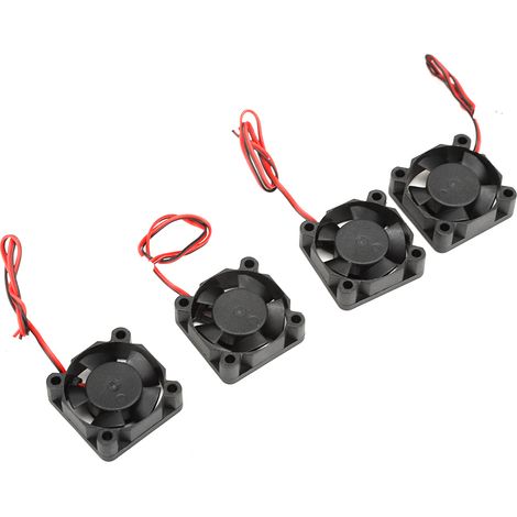 Set mit 4 hochwertigen Mini-Kühl- und Abluftventilatoren für 3D-Drucker (24V). (1/5)