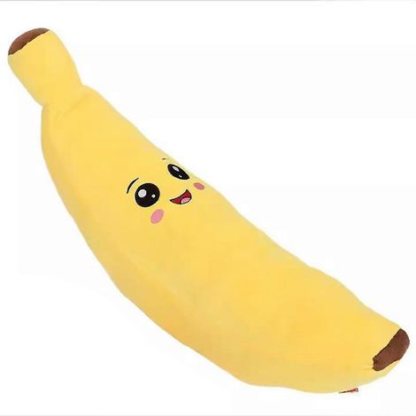 Peluche apaisante en forme de banane avec couineur, jouet à mâcher anti-anxiété pour chiens de petite, moyenne et grande taille, jouet de dentition doux pour jouer à l'intérieur