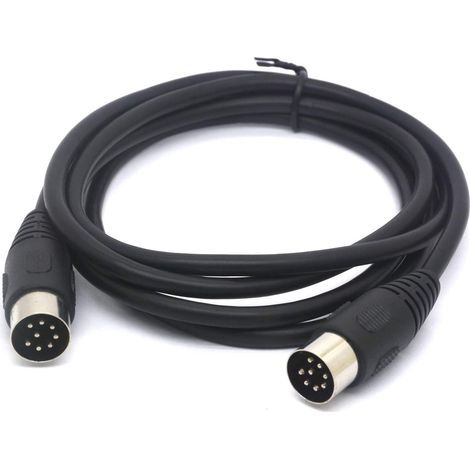 Lntyq Tomost Câble d'extension MIDI 8 broches mâle vers mâle pour Bang et Olufsen B&O PowerLink BeoLab (1,5 m)