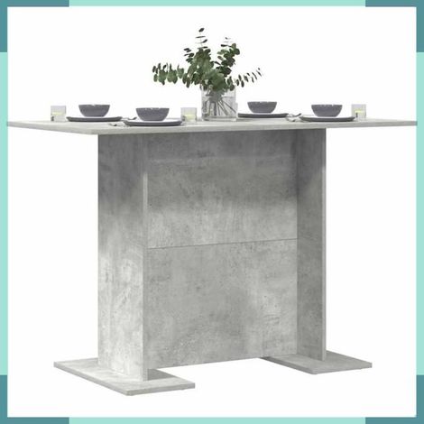 863163 Table de salle à manger / Table de repas Gris béton (1/5)