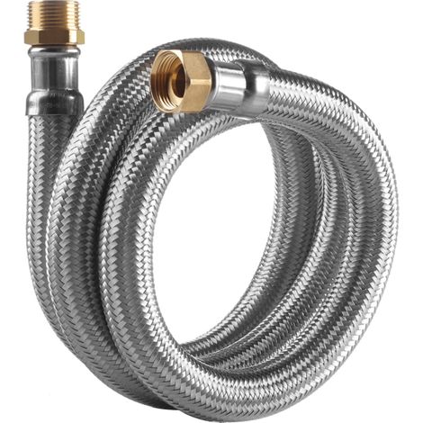 Flexible sanitaire/chauffage Inox Øintér.26mm - Mâle/Femelle 1" - 300mm - EXTRA TWIST