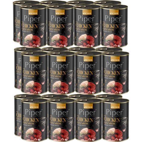 DOLINA NOTECI Piper JUNIOR Cibo Umido per Cani Stomaci con Barbabietola 24x400g