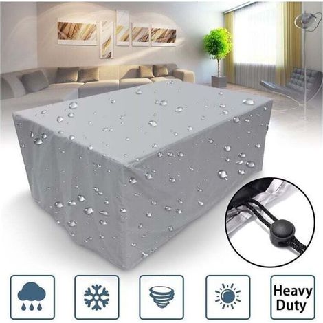 Garden Furniture Cover 140x140x90cm Oxford Fabric Protective Cover for Furniture Garden Table Cover (1/4)