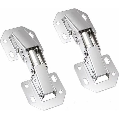 Charnière de fermeture invisible à 90° pour porte de placard de cuisine, 77 mm, Starlight, lot de 2