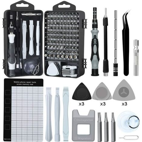 EASYCOMFORT Kit Tournevis de Précision E·Durable avec Boîte, Outils Torx pour Réparation MacBook iPhone Smartphone Montre Lunettes Bricolage, Cadeau Idéal Bricoleur (1/4)