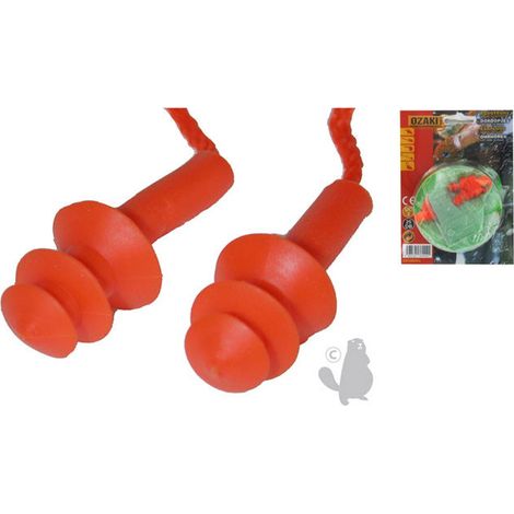 Packung mit 10 wiederverwendbaren Ohrstöpseln mit Schnur – blistertauglich