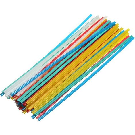 [JAMAIS UTILISÉ]Baguettes de soudure 200 pièces, dont 50 noires + 50 blanches + 100 colorées, pour réparations ou travaux de bricolage créatifs. (1/2)