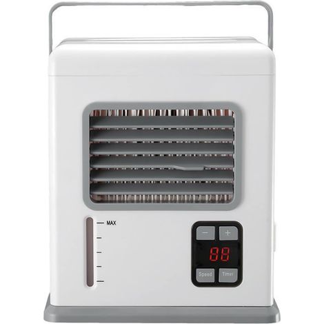 Climatiseur personnel portable par évaporation USB, ventilateur de refroidissement puissant avec grand réservoir d'eau, faible bruit pour une utilisation intérieure (blanc) (1/5)