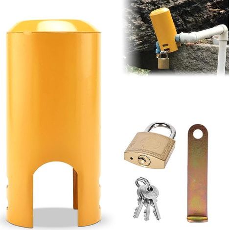Tuyau De Jardin Isolé Et Couvercle, Verrou De Robinet,Serrure De Robinet Extérieur, Système De Verrouillage Du Robinet Boîtier, Pour Une Utilisation En Extérieur, Jardin, Cuisine