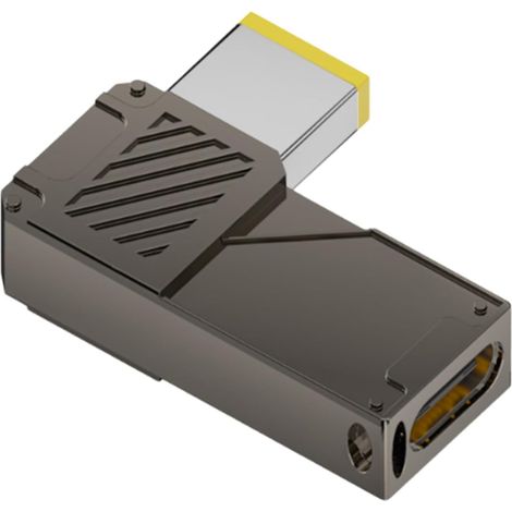 Chargeur portable pour ordinateur portable 100 W à charge rapide avec affichage numérique Adaptateur USB-C vers CC pour ordinateur portable, tablette, console de jeux, usage domestique et voyage