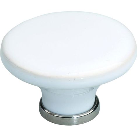 Bouton de tiroir porcelaine céramique 44 mm avec vis Meuble Vintage Antique Style Porte Poignée Commode Armoire Maison (1/2)