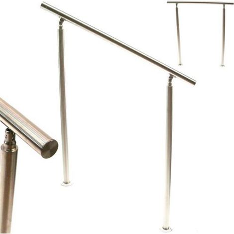 Edelstahl Treppengeländer 100 Handlauf Geländer Eingangsgeländer (1/5)