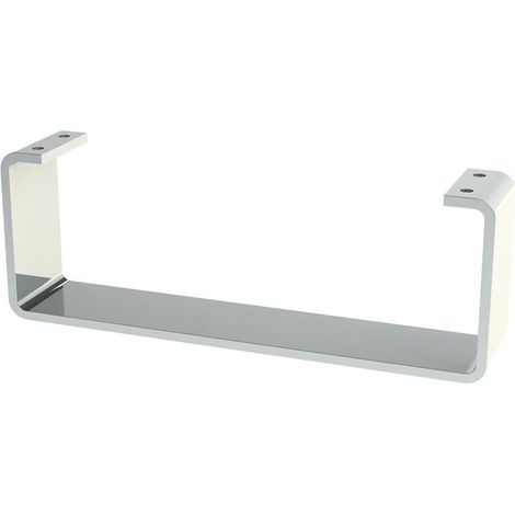 Q&Q pata metal uxia h90 250x50 cromo , La pata metálica Uxia es ideal para sofás y muebles, fabricada en metal duradero, con un acabado en cromo y una altura