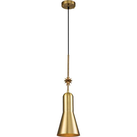 Elstead Etoile Plafoniera a cupola, ottone invecchiato e foglia oro (1/5)