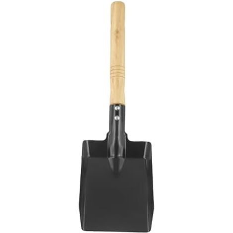 Pelle à Cheminée en Acier pour Foyer, Outil de Nettoyage de Cheminée et Poêle avec Manche en Bois, 40 cm, pour Usage Intérieur et Extérieur (1/5)