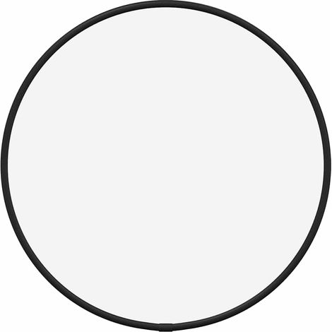 vidaXL Espejo de pared redondo negro Ø 30 cm (1/2)