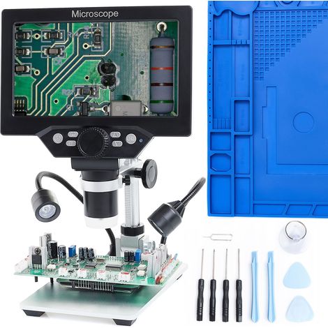Microscope numérique x1200 + 10 en 1 + tapis 44x31 (1/5)