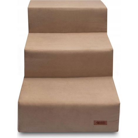 Escalier pour chien pour canapé et lit, beige, chihuahua, modèle Cugger L (1/5)