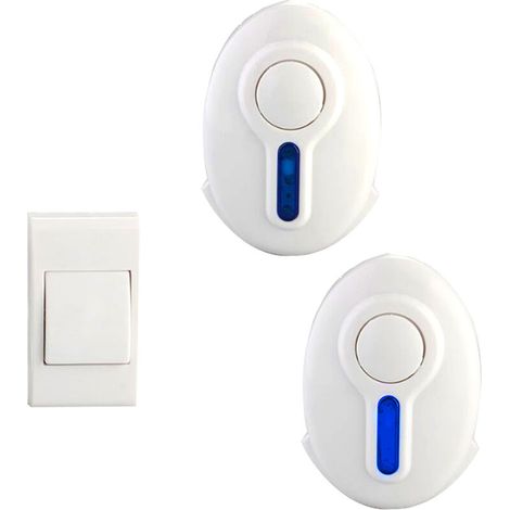 Sonnette de sécurité domestique avec alarme LED durable, créative et de haute qualité, portée de 100 m, 32 mélodies.-AquaForge