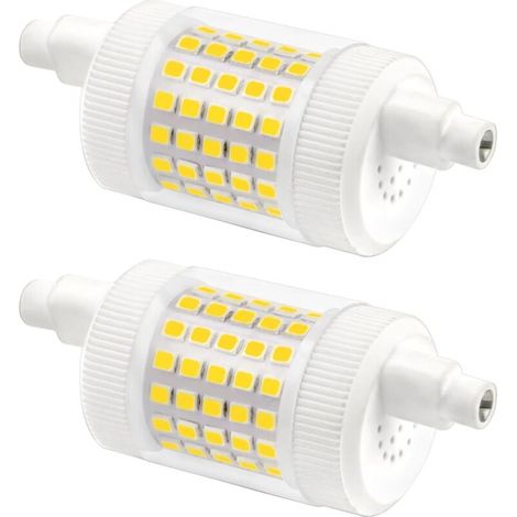 Ampoule LED R7S 78mm Dimmable 15W Blanc Froid 6000K, 1500LM, AC 230V, Equivalent Crayon Halogène R7S 120W 100W, J78 LED Linéaire pour Plafonnier Projecteur, lot de 2 (1/5)