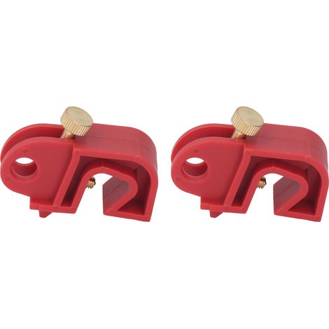 2Pcs Single Breaker Lockout Universal Multifunctional Circuit Lockout Tagout Device Industrial Shutdown Power Isolation