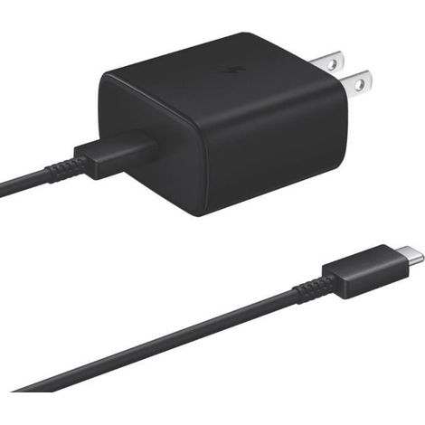chargeur Ultra rapide 45W PD Original avec câble de Type C pour Galaxy S20 Ultra S10 Plus S10E Note 10 US Charger cable -AKJI5063