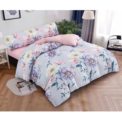 Juego de Funda Nordica para Cama 100% Microfibra de Poliester Suave - Funda Edredónes, Bajera y Funda de Almohada Cama 90 150x220, 135 220x220, 150 220x240, 180 240x260 cm (1/5)