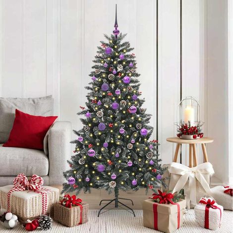 Künstlicher Weihnachtsbaum Grün 150 cm PVC, Plastik und Stahl
