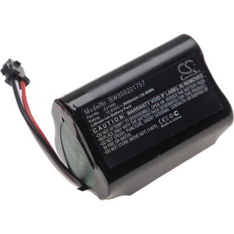 vhbw Batería compatible con Ecovacs D36E, DA60, DA611, DB35, D36A, D36B, D36C aspiradora (2600 mAh, 10,8 V, Li-Ion) (1/2)